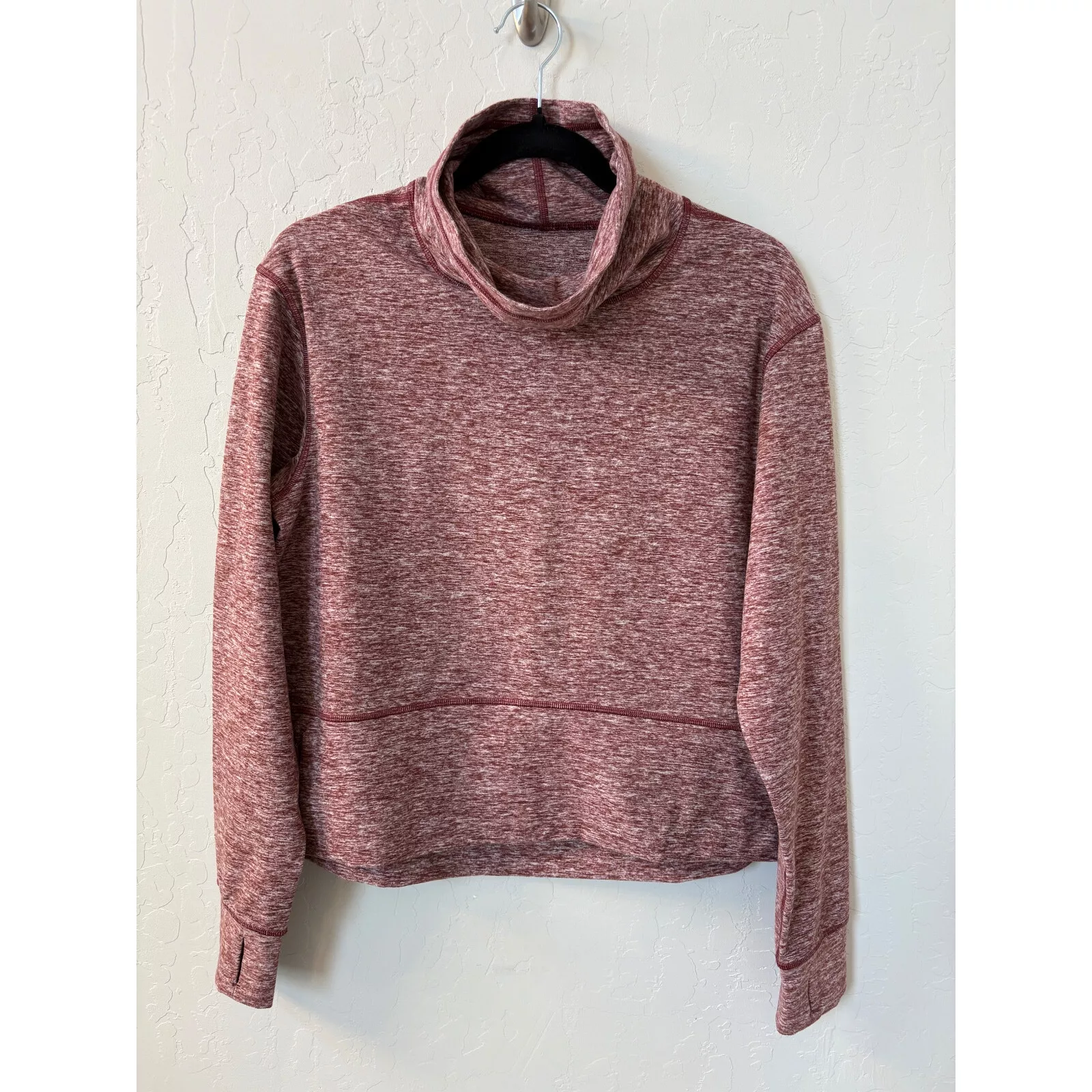 lululemon ready to rulu fleece cropped heathered savannah hoodie
