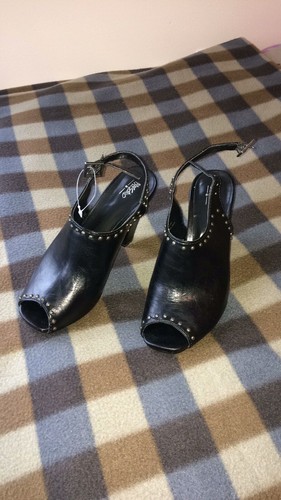 black platform heels ebay