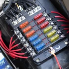 12-Way Auto Blade Fuse Box Block Holder with LED Indicator For 12V 24V Car Boat