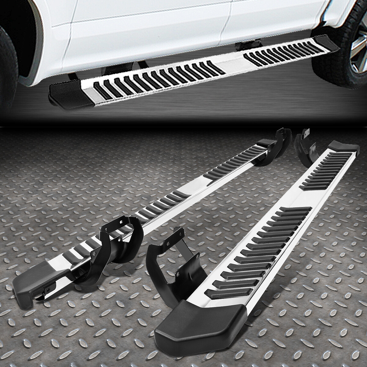 CAAP 5 in. OD Oval Side Step Nerf Bar 99-16 Ford F250 F350 F450 F550 Super Duty Extended Cab – CA Auto Parts