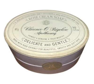 C.O. Bigelow Apothecary Rose Cream Soap Delicate & Gentle 5.75 oz Bar NIB Rare - Image 1 of 4