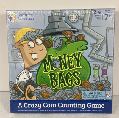 Learning Resources Money Bags Coin Value Game Develops Math Skills Educational