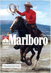 2022 Wall Calendar (12 pgs) Marlboro Cowboy Vintage Ads Posters M480 | eBay