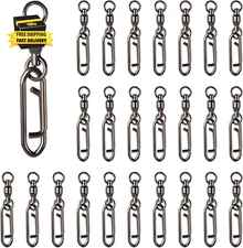 25Pcs Fishing Speed Clips Quick Change Fishing Snap Swivels Fishing Power Clips