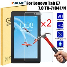 2Pcs Lenovo Tab E7 E8 E10 M10 P10 Tempered Glass Screen Protector Guard Cover