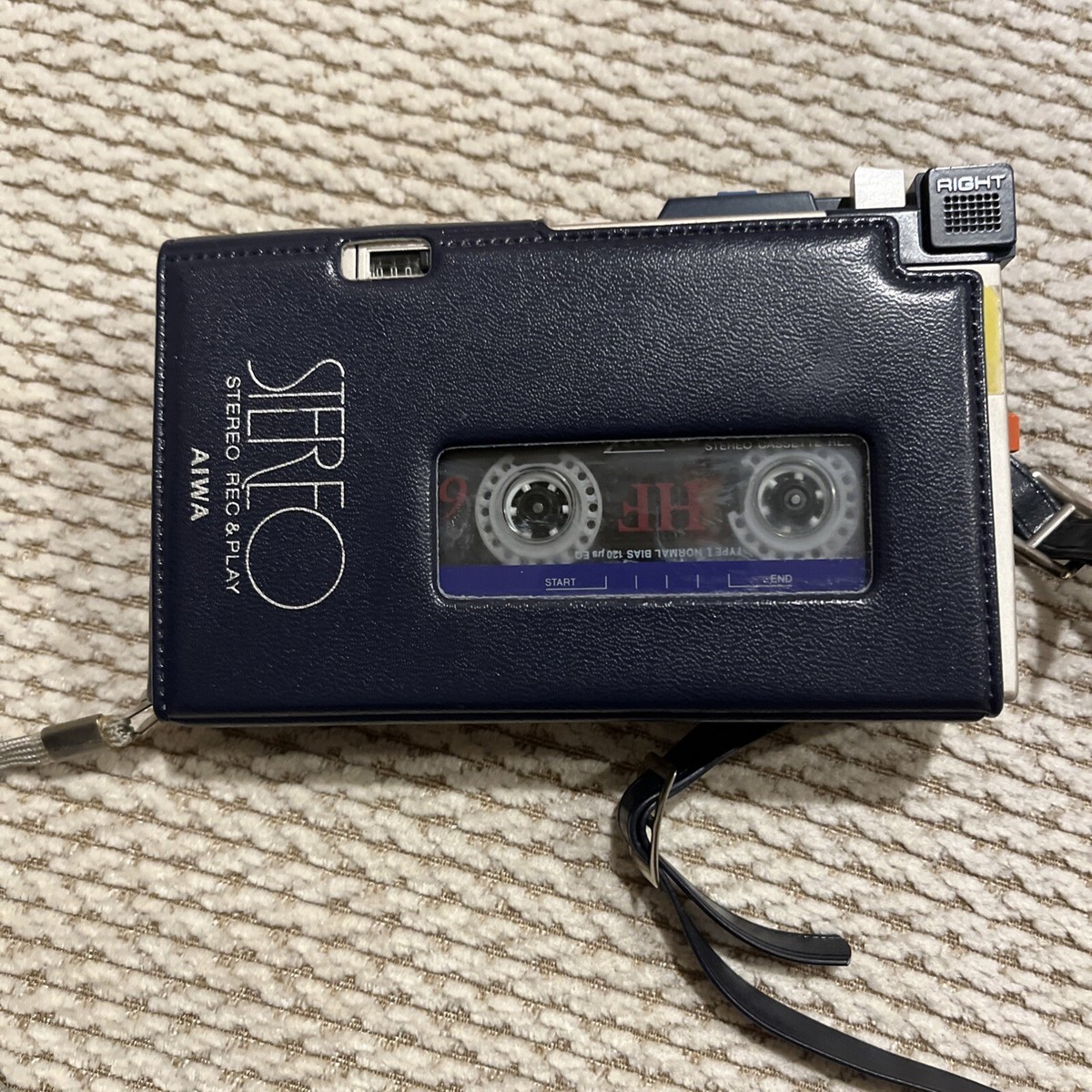 AIWA Portable Cassette Recorder HS-F1 Stereo Cassette Player Made