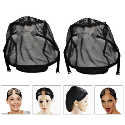 2pcs Lace Front Wig Stocking Caps Wig Hair Band Wig Head Band Wig Net Caps