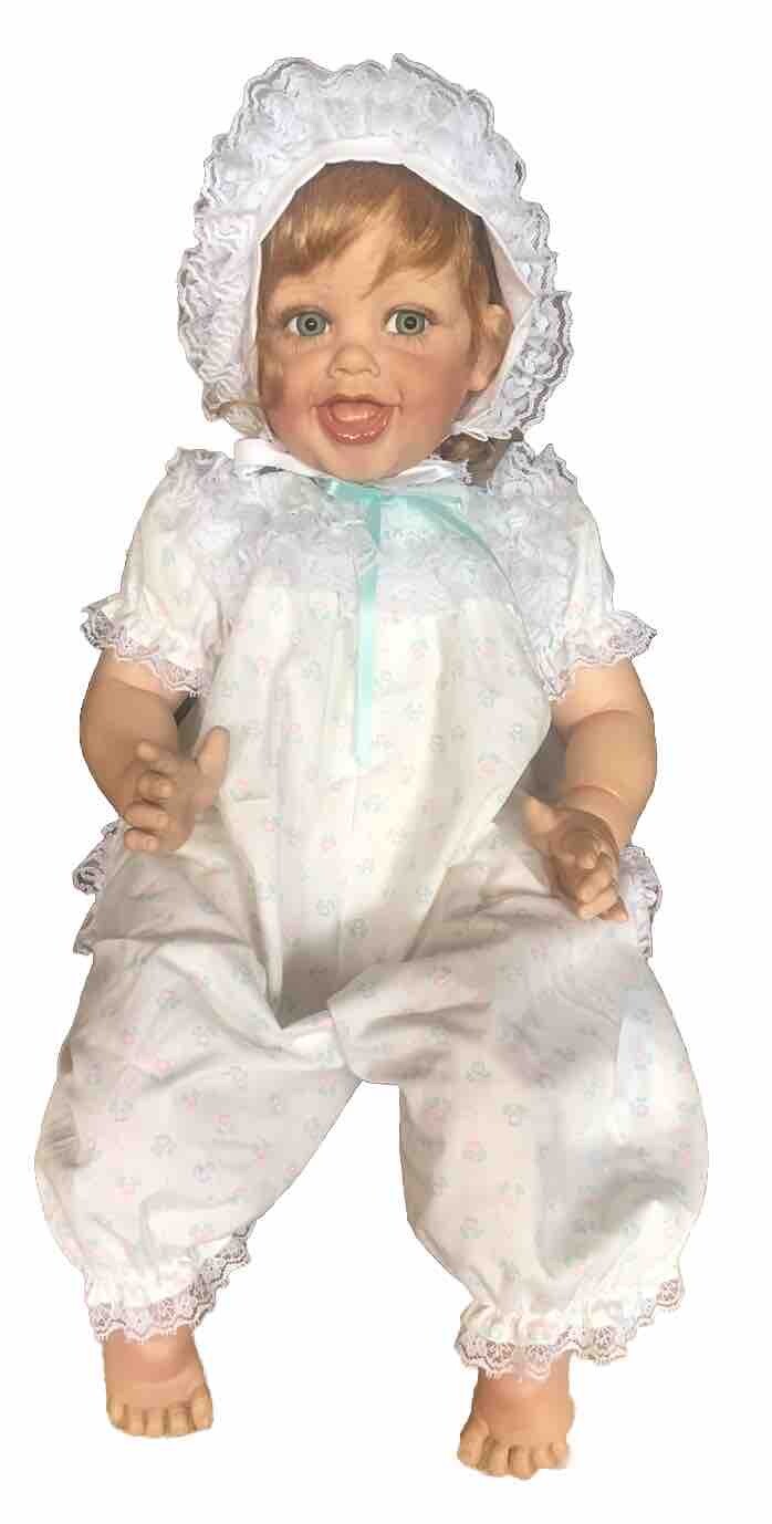FAYZAH SPANOS 25 INCH "JOY" CLOTH & VINYL SIGNED DOLL