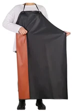 Work Cloth Butcher Apron Fish Waterproof Vinyl Chemical Resistant Rubber Lab Use