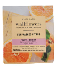 NEW 2 Bath  Body Works SUN-WASHED CITRUS Wallflower Refill Bulbs FRUITY BRIGHT
