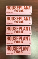 OCB HOUSEPLANT BROWN RICE 1 1/4 Rolling Papers -5 PACKS