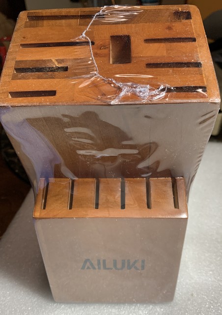 Ailuki Kitchen Knife Block Wooden , Holds 15 Pieces, New with no box for sale online
