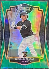 2021 Panini Select NICK MADRIGAL Rookie Premier Level Neon Green /5 #161 CUBS
