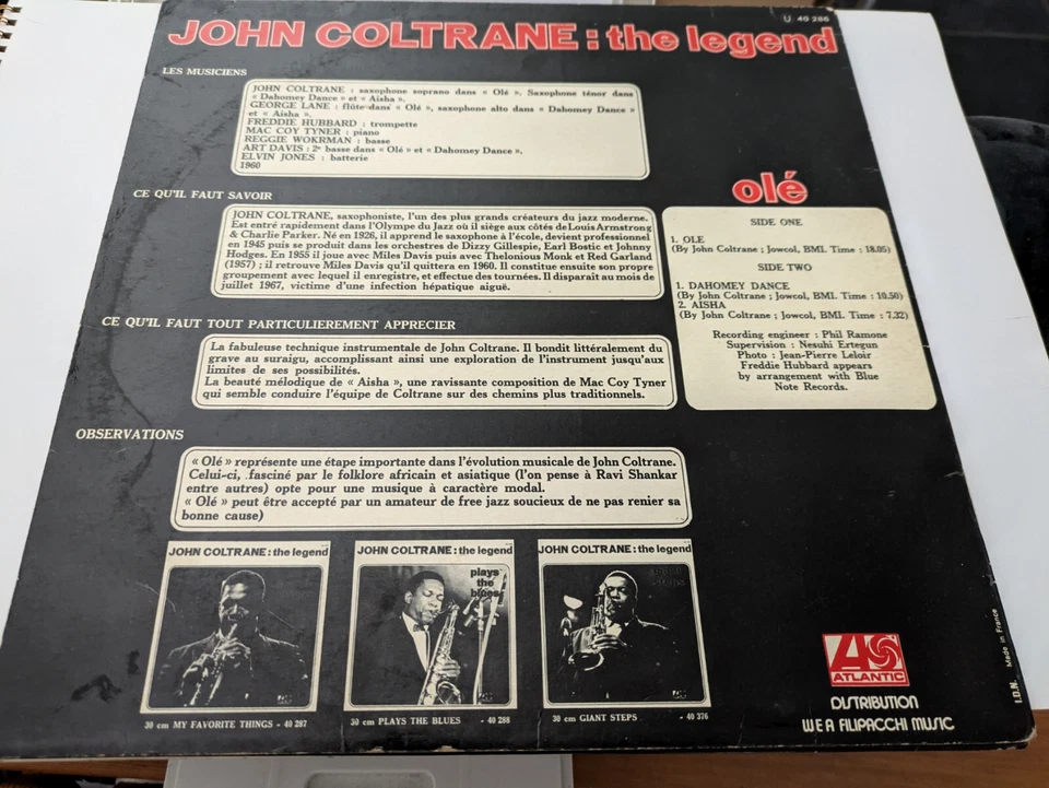 JOHN COLTRANE - OLE- VINYLE 30 CM. 33 TOURS - Photo 2/2