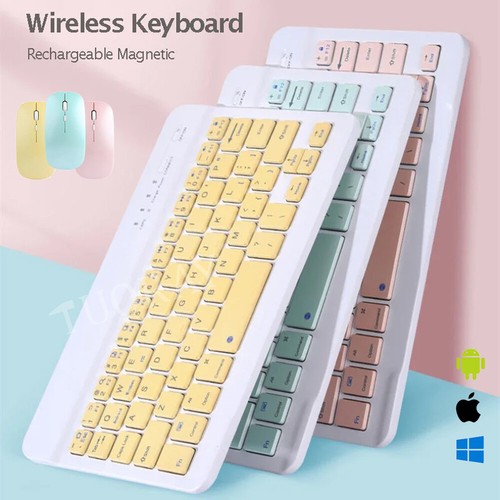 For iPad 5/6/7/8/9/10/11th Gen A16 Air 11 M3 2025 Keyboard Case Bluetooth Mouse - Picture 12 of 64