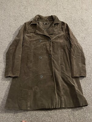 Seasalt Cornwall Nelson Double Breasted Coat Blue Size 14 Pockets Autumn Winter
