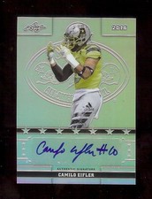 CAMILO MILO EIFLER New York Jets / Illinois 2016 Leaf Army *METAL* AUTOGRAPH RC