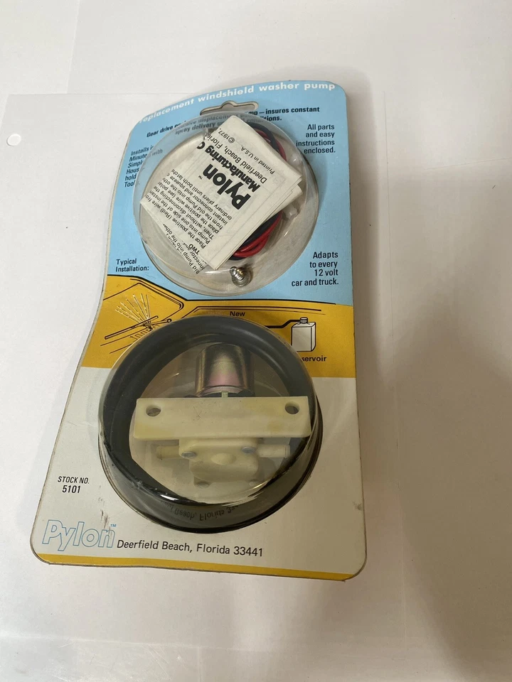 Pylon Replacement Windshield Washer Pump Th New NOS - Image 2 of 2
