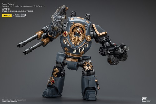 Space Wolves Contemptor Dreadnought with Gravis Bolt Cannon - Picture 9 of 18
