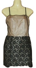 Gold Black Floral Lace Dress UK 8 By Glamorous Valentine Gift Q1
