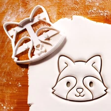 Baby Raccoon Cookie Cutter -woodland animal baby shower Enchanted forest critter