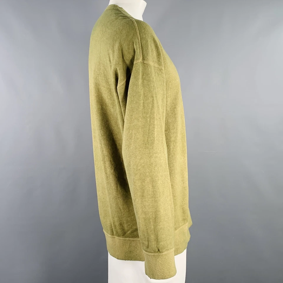 Sudadera VISVIM Talla L Jumbo SB Sudadera Verde Teñida Algodón Envejecido Cuello Redondo Foto 2 de 4