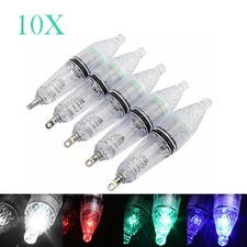 10X Led Fishing Light Underwater For Flash Fish Bait Lure Red Waterproof Lights