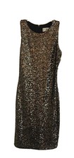 Mack & James Badgley Mischka SMALL Holiday Gold Sequin Dress NWT