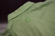 40725 Mens FootJoy Dry Fitting Green Short Sleeve Golf Polo Shirt Size Large