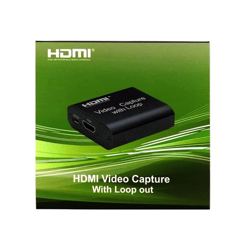 Black 4K HDMI Video Capture Card HDMI to USB 2.0 Video Capture with Loop Out - Picture 5 of 6