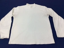 Columbia White Mens Small Long Sleeve Cotton Base Layer Shirt 