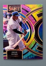 2024 Panini Select Baseball Premier #92 Ernie Banks /25 Tie Dye Prizm