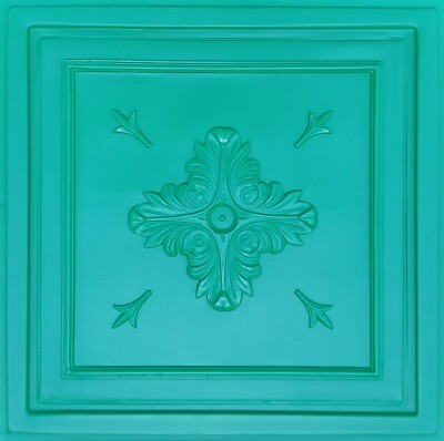 GRID SYSTEM, Pop In, 24'' x 24'', FAUX TIN, PVC, Ceiling Tiles, BAROQUE Patina