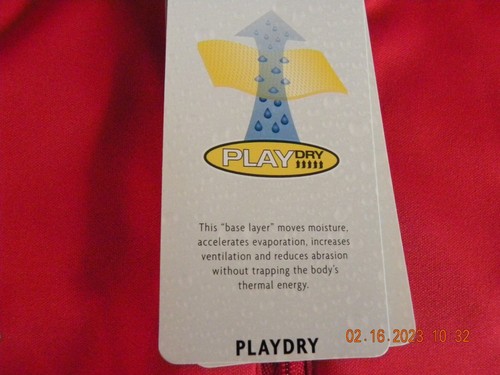 Reebok Playshield 3/4 Zip PLAYDRY Lightweigh Weather Red Jacket Shirt Size M NWT - Picture 14 of 14