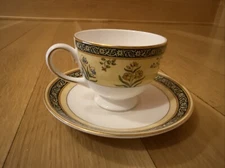 Wedgewood India Tea Cup and Saucer Set Made in England Bone China New 1996