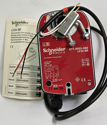 Schneider Electric LF24-SR Spring Return Actuator HVAC 877-0003-000 24V 4Nm