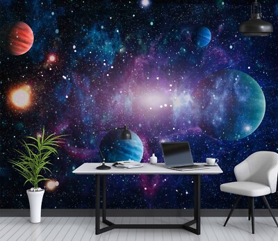 3D Kosmischer Planet ZHUC14616 Tapete Wandbild Fototapete Abnehmbarer Ann