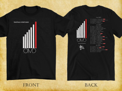 2 Sides OMD Band 2025 Tour Shirt Classic Black Unisex S-5XL 1V0242