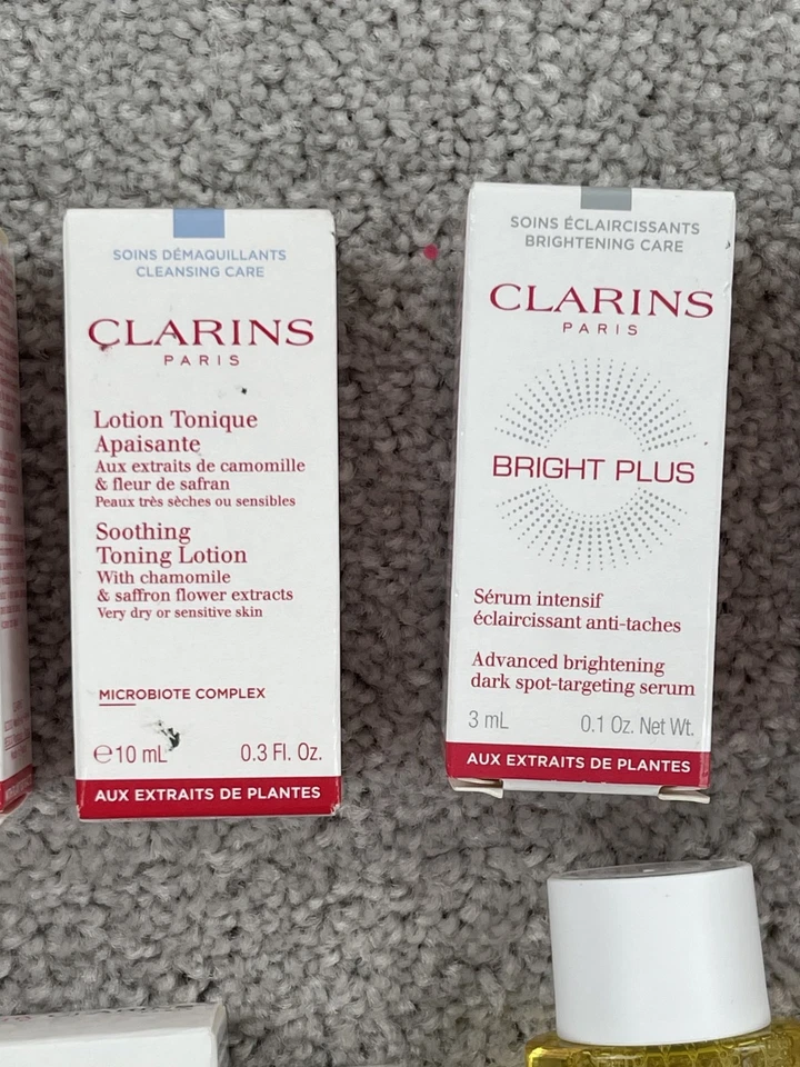 Clarins Travel Sample Cryo Flash Cream Mask Cleanser Primer Beauty Flash Lip Oil - Image 3 of 4
