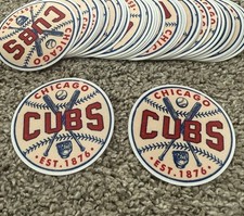  Lot Of 2 Chicago Cubs EST. 1876 Baseball Iron On Patch Classic Logo