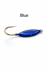 Blue, Crappie Fishing Spoons, dock ice fishing, 6 Per Pack, 1/32 oz