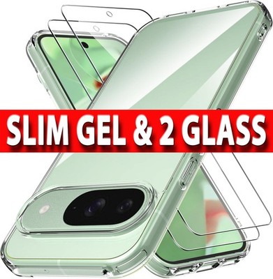 Clear Case für Google Pixel 10 Pro XL 9 8A 7 Stoßfest Cover & Displayschutz