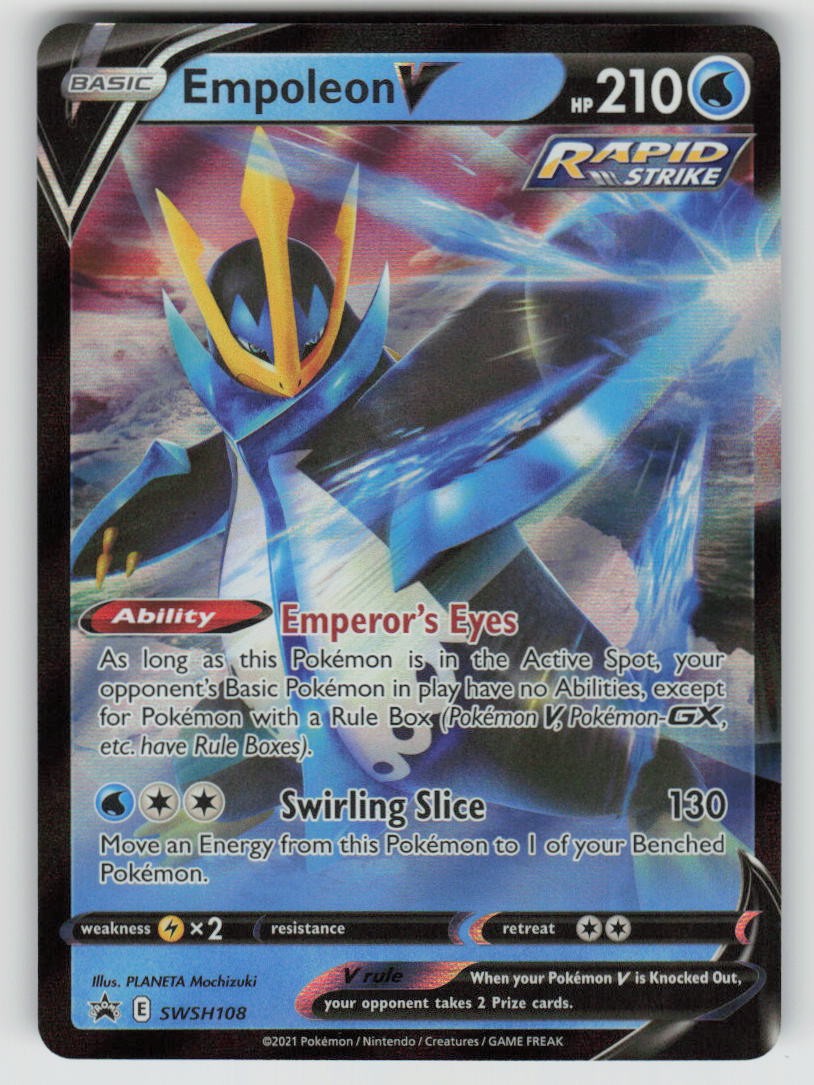 Empoleon V SWSH108 Holo Promo Sword & Shield Promo Pokemon Holo Near Mint