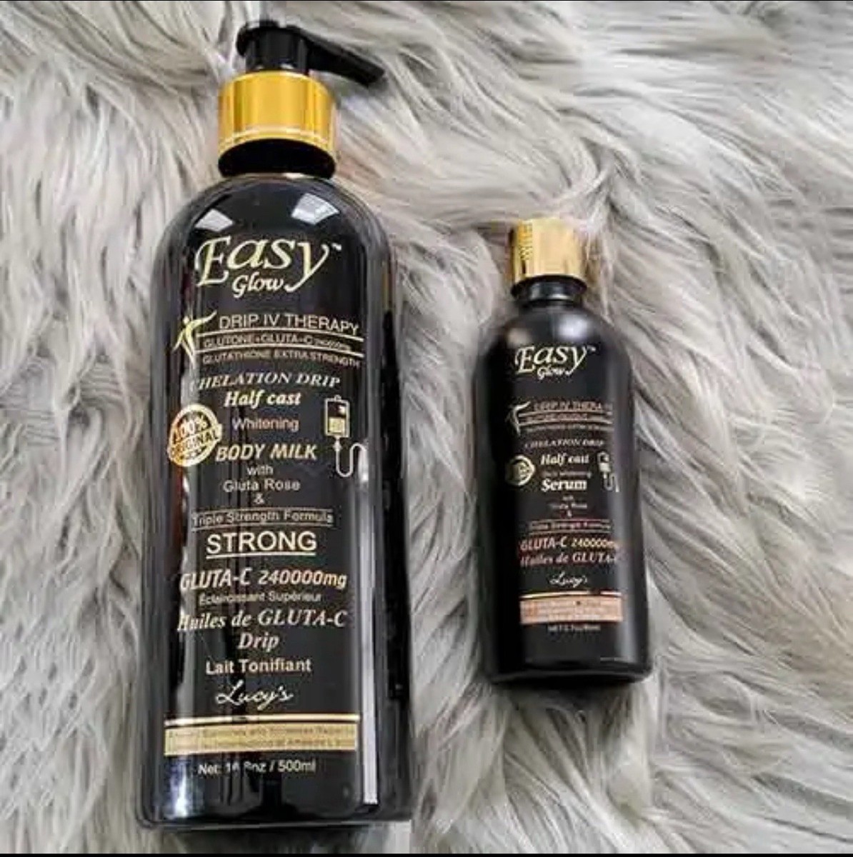 Set Of Easy Glow Whitening Body Milk 500ml And Serum Combo Set X1 Set Of Easy Glow Whitening Body Milk 500ml And Serum Combo Set X1