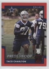 2017 Panini Donruss Rookies Press Proof Red Taco Charlton #362 k1x