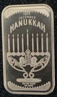 Ultra Rare 1973 MADISON MINT Hanukkah Candles 1 oz .999 Silver Art Bar