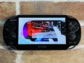 PS Vita PCH-1000 Crystal Black SONY Playstation Tested 8GB Charger Mine Craft P