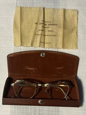 Vintage American Optical 1-10 12KGF 5-1/4 Horn Rim Glasses Made in USA