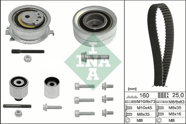 Zahnriemensatz FüR Audi Seat Skoda VW A1 Sportback A3 Cabriolet A4 Allroad B8-image