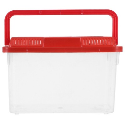 Plastikfischbehälter Aquarien-zuchtbox Lebensraum Für Hamster Betta-Fischglas